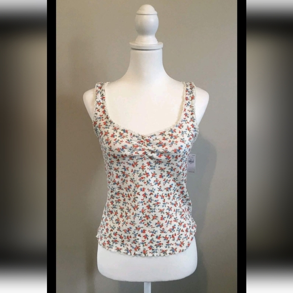 Old Navy Sz Mediun Floral Tank Top Womens Casual Top - Picture 2 of 5